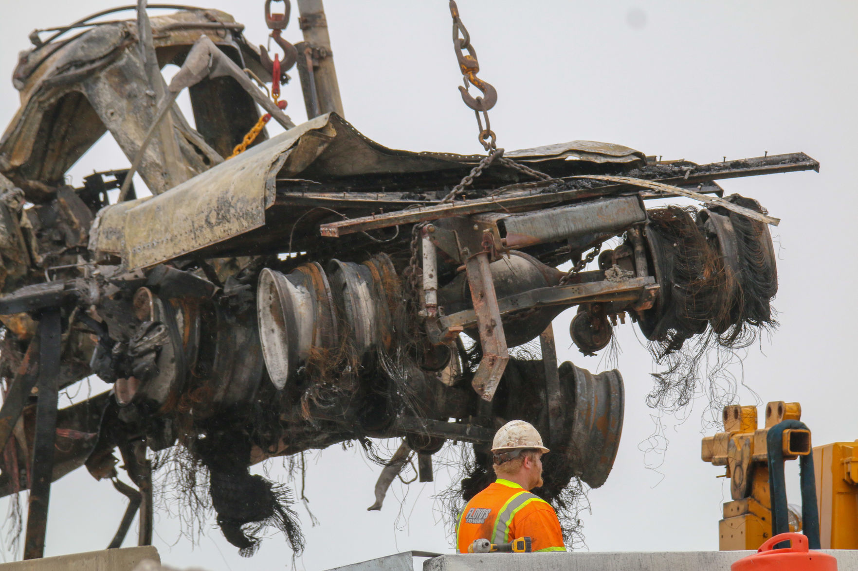 Semi crash I-94